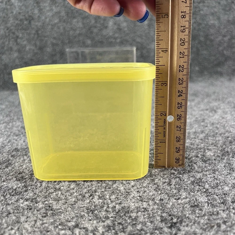 Vintage Spam Hormel Storage Keeper Yellow Container Made In USA Reusable